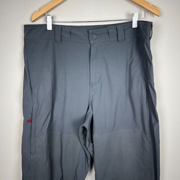 REI Co-op Pants Men 38x32 Gray Cargo Vented Technical Hiking Regular Fit Stretch - Picture 2 of 14